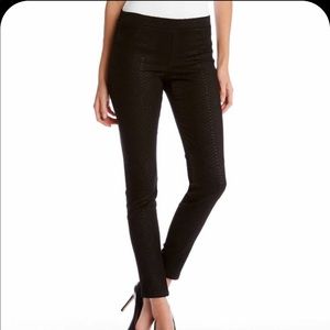 NWT Karen Kane Black Printed Jacquard Pants